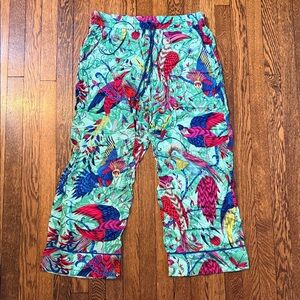 Anthropologie pajama pants, NWT, Large, Green design